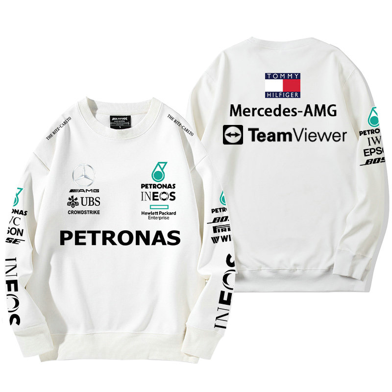 Sweatshirt Mercedes-AMG Petronas Motorsport TeamViewer Homme Coton Pas Cher